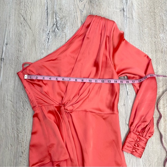 Cinq A Sept Stace One Shoulder Silk Blouse - Picture 11 of 12